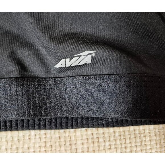 NWT Avia Women Sports Bra Black & Gray Strappy Racerback Removable Pads 3XL XXXL - Picture 2 of 9